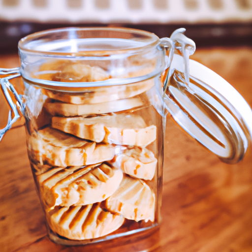 Hele glasset med peanøttsmørkjeks