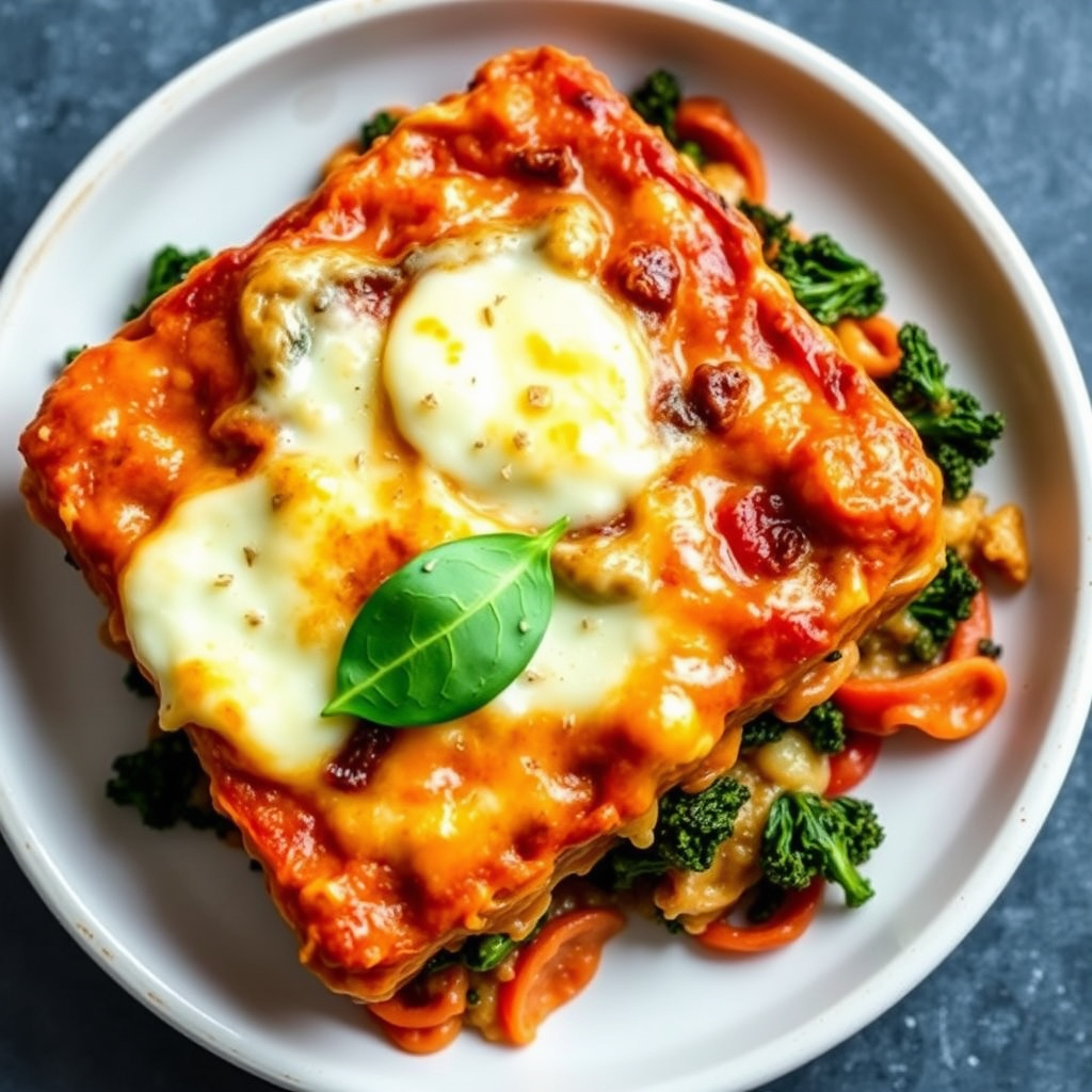 Grønnkål- og portobellolasagne