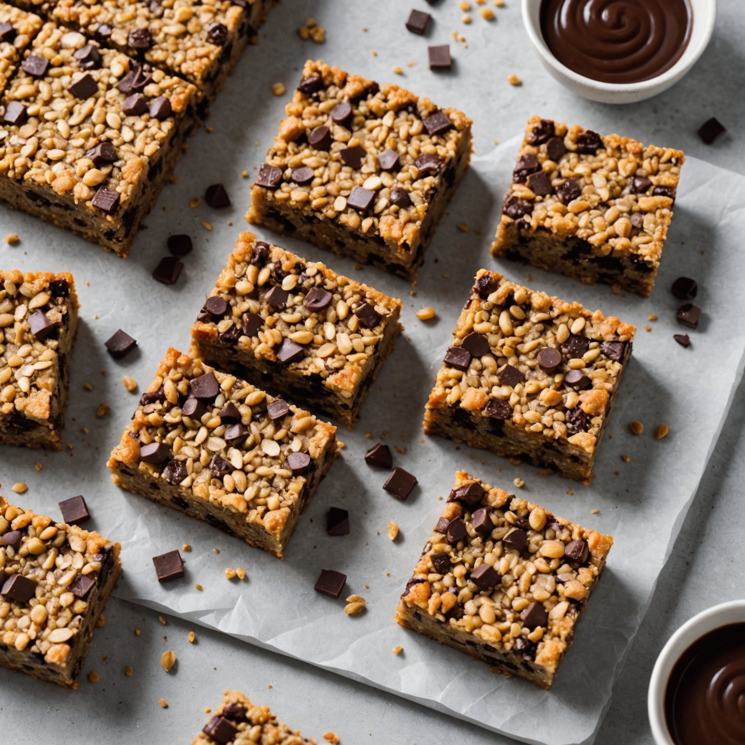 Helsefylte sjokoladebiter med quinoa barer
