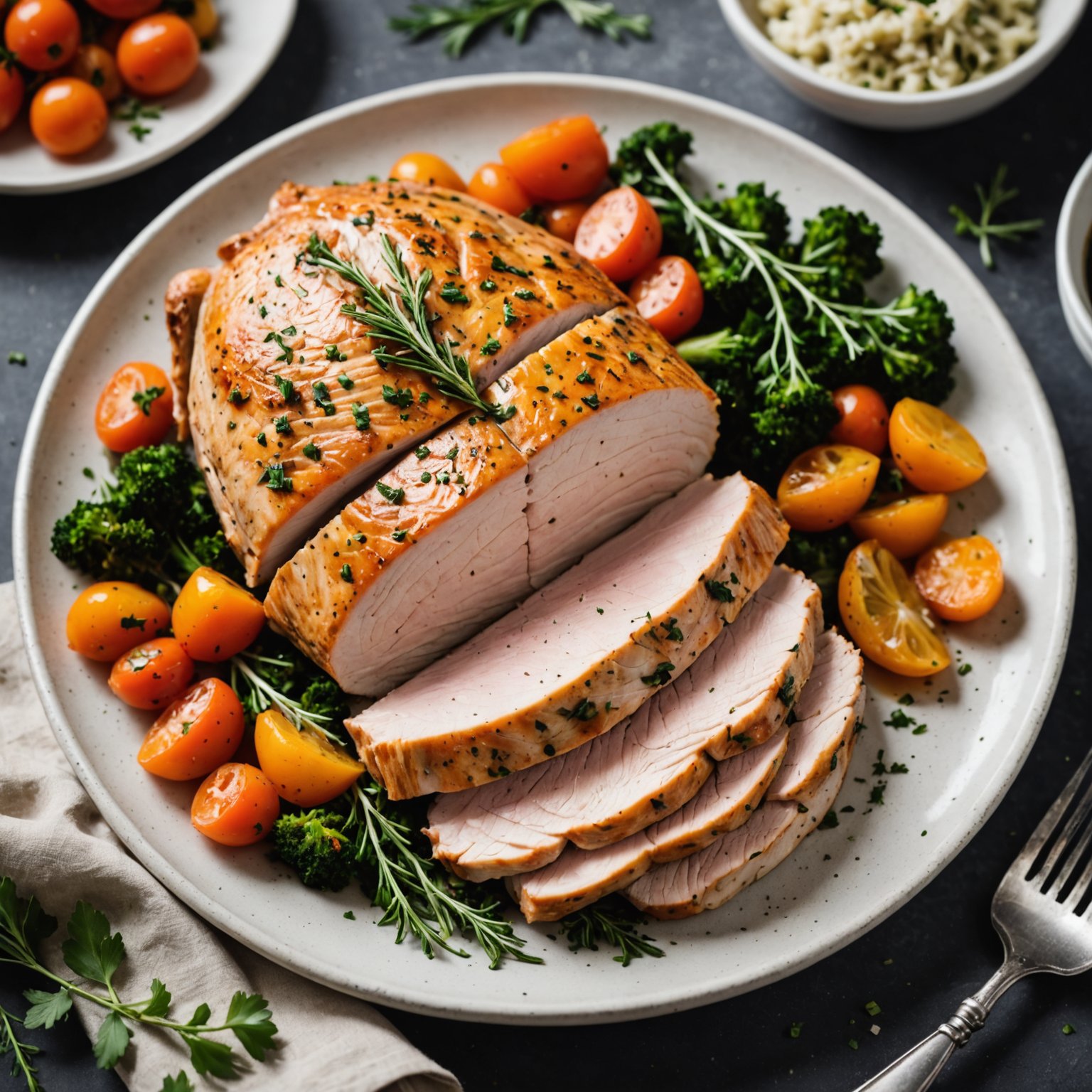 Kalkunbryst med urter i slow cooker