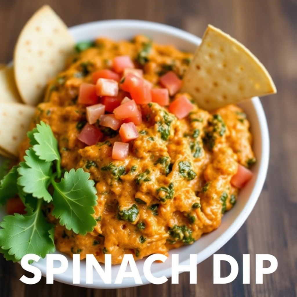 Het meksikansk spinatdip