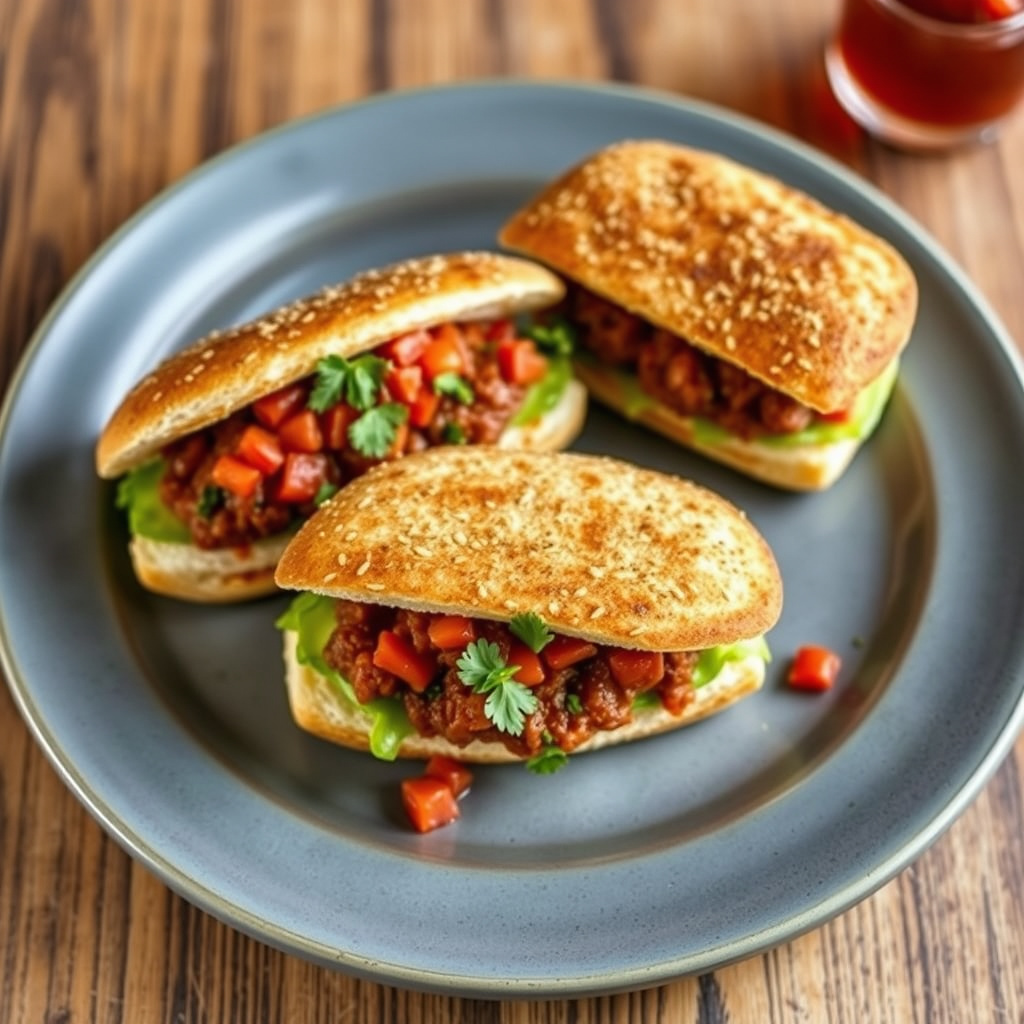 Het Picadillo-sandwiches