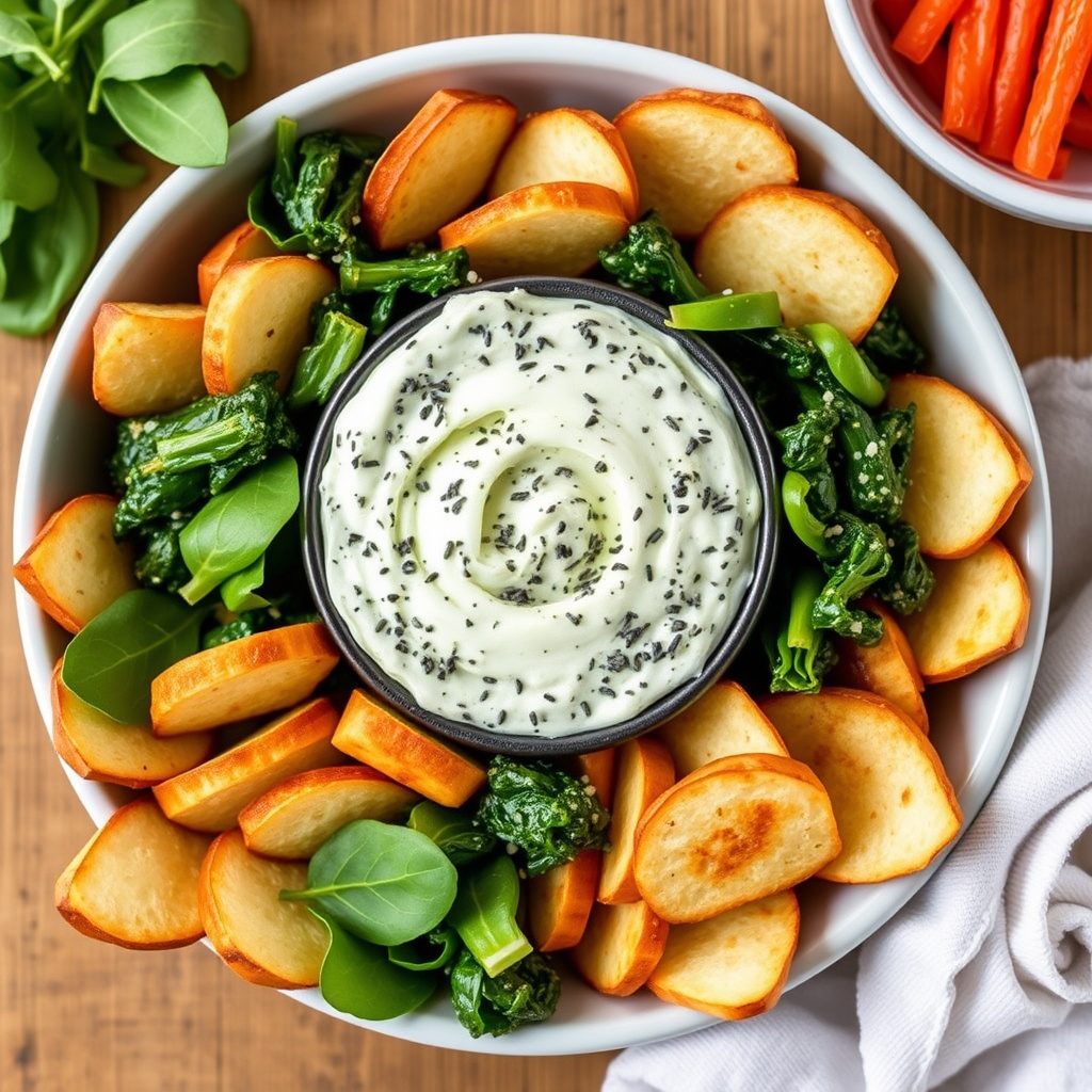 Het spinat- og artisjokkdip