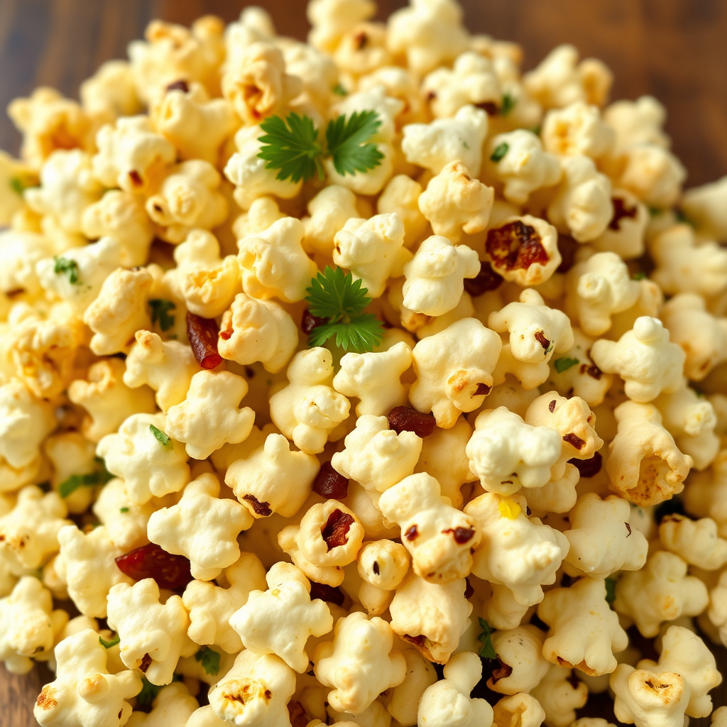 Hickory- og Gorgonzola-poppkorn