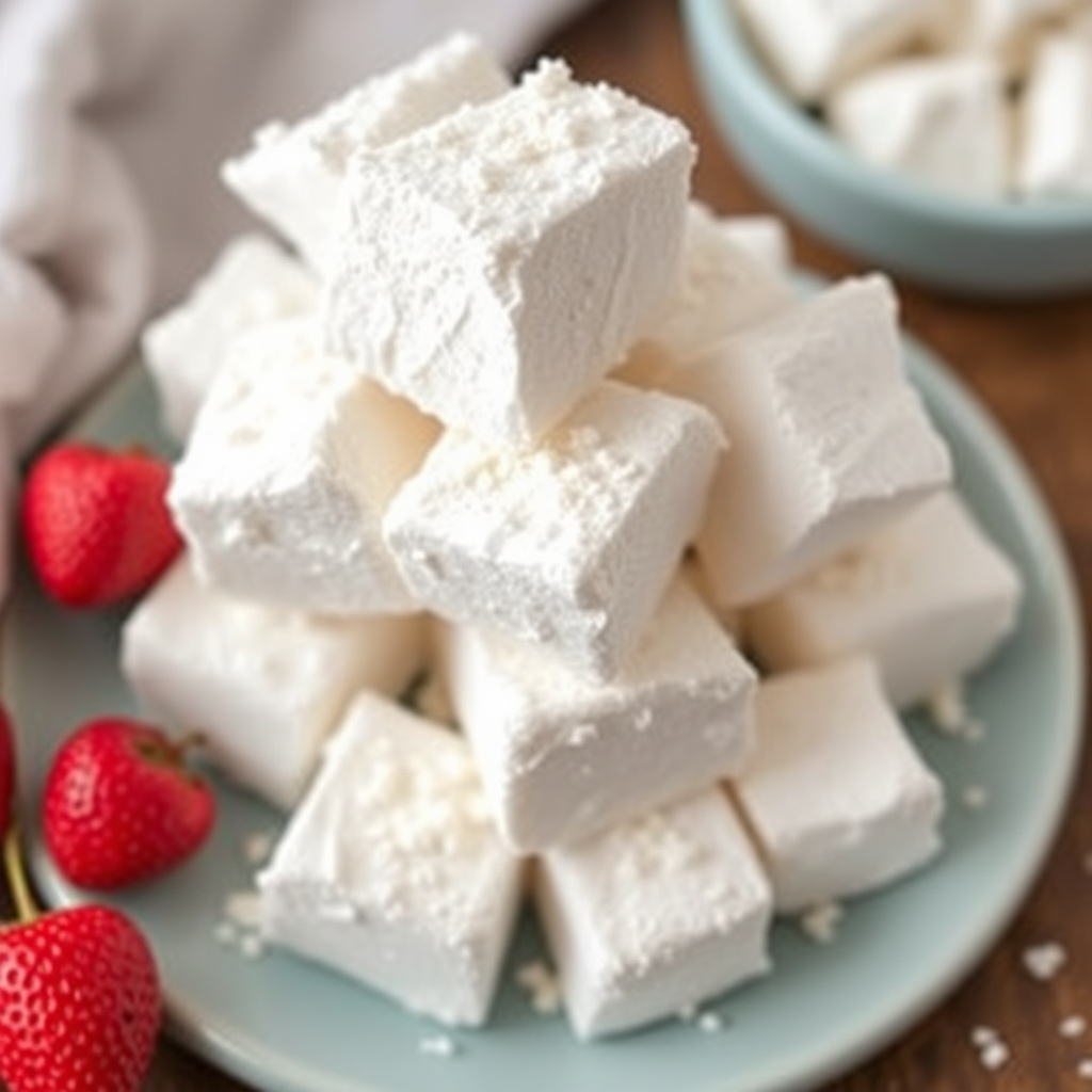 Hjemmelagde kokosmarshmallows