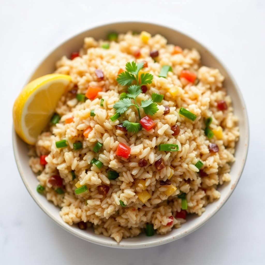 Hjemmelaget brun ris pilaf