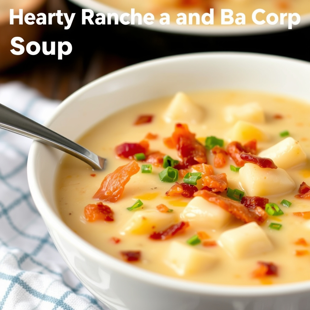 Hjertevarm ranch- og baconpotetsuppe