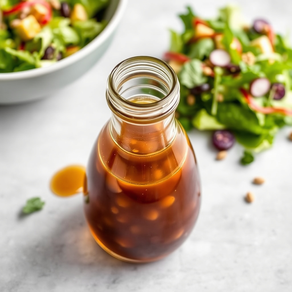 Honning- og dijonsennepsvinaigrette med balsamico