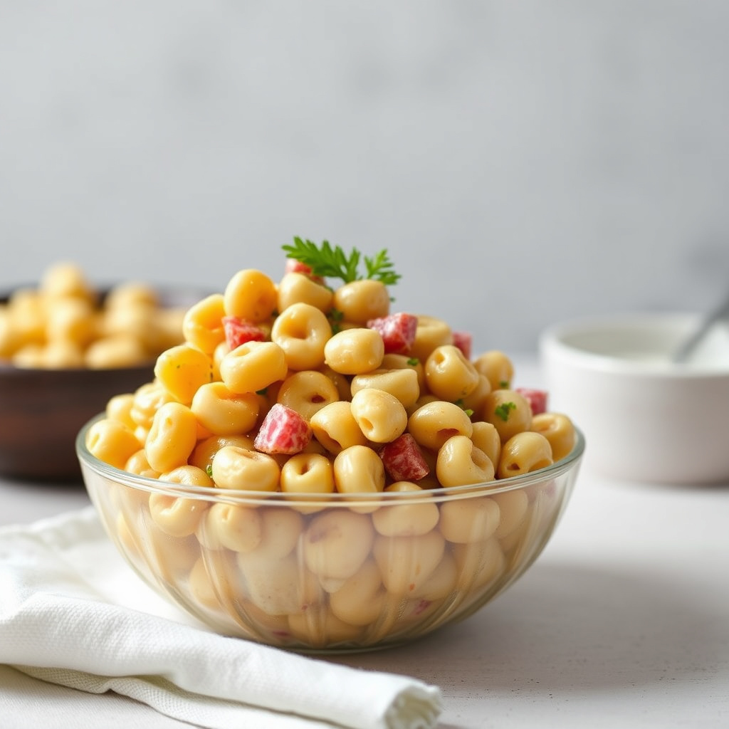 Honning- og sennepsmaket makaronsalat