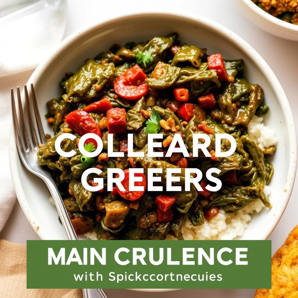 Hovedutfordring: Krydret sørlig collard greens med søt lønnesirupmaisbrød