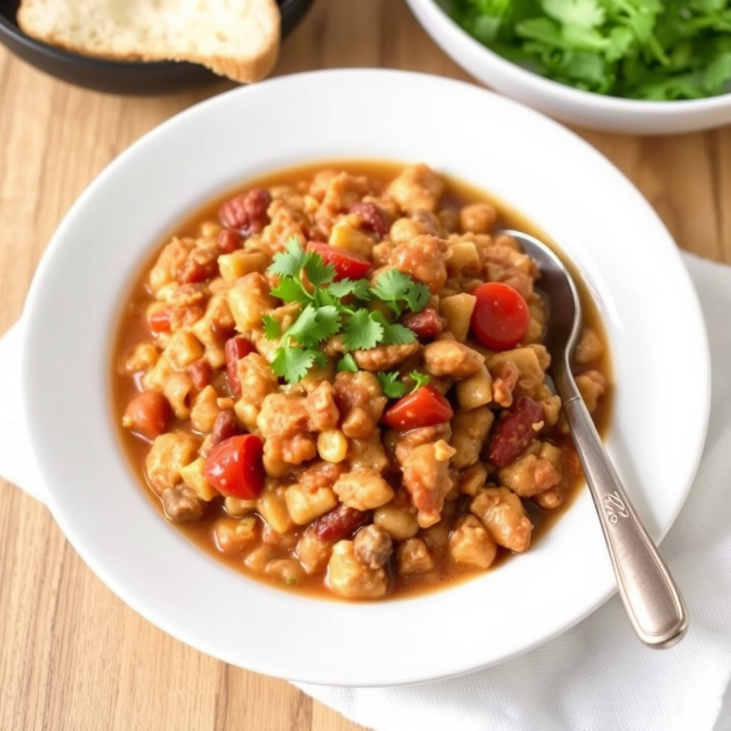 Hvit chili med kalkunkjøtt