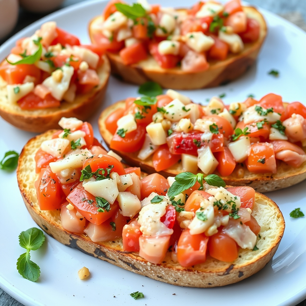 Hvitløkbruschetta