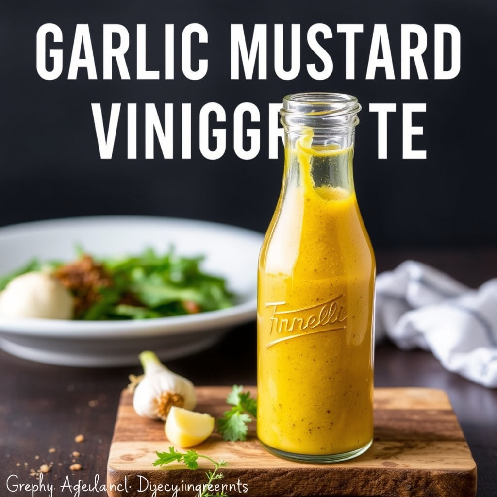 Hvitløks- og sennepsvinaigrette
