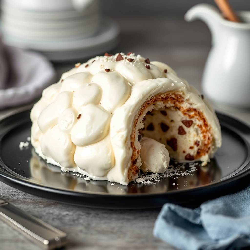 Iglookake med hvit sjokolade