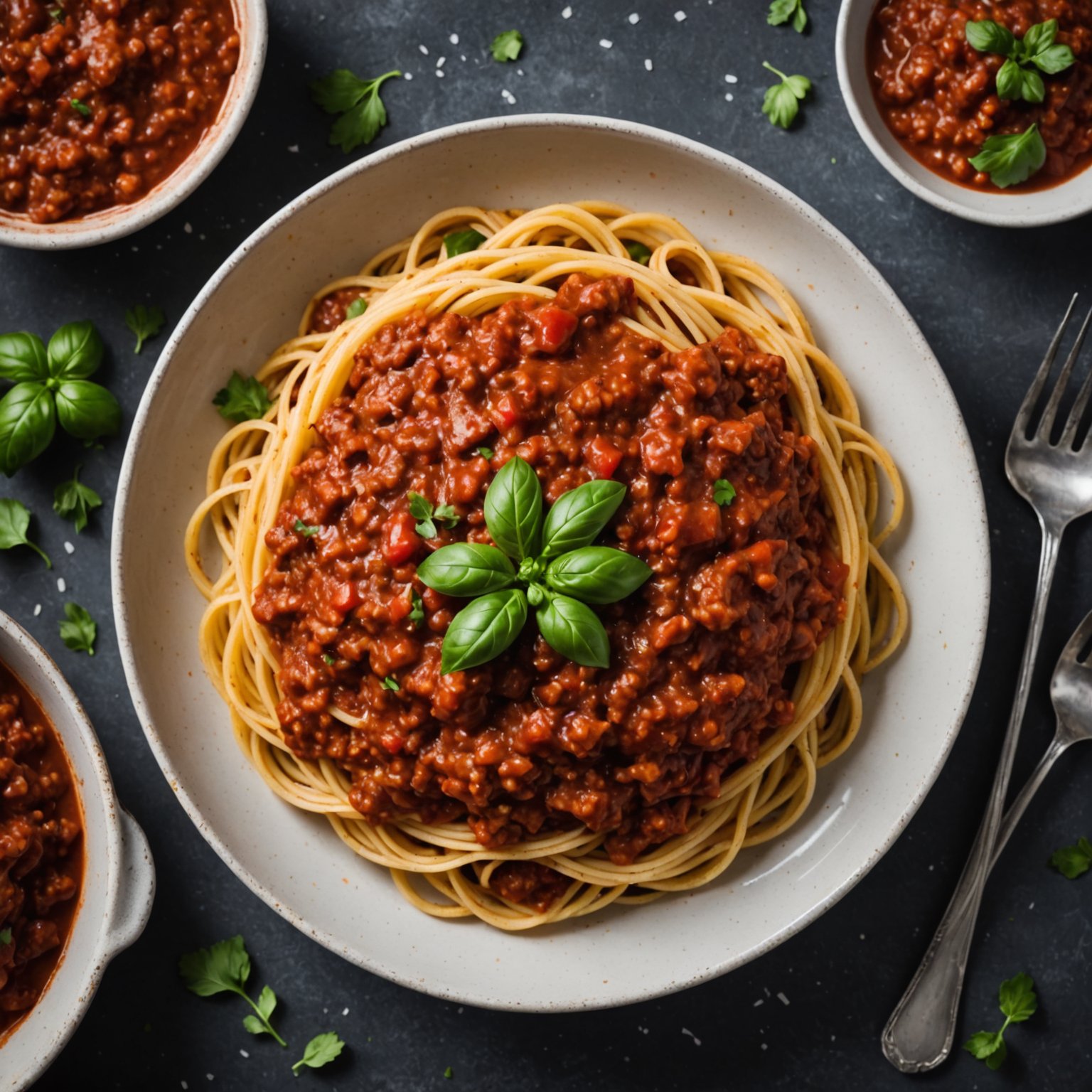 Ikke rød spaghetti saus