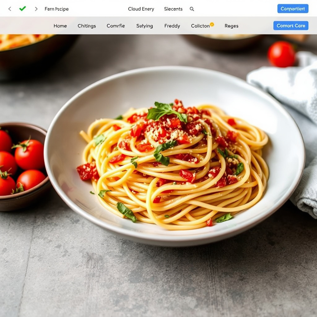 Ildfull englehårpasta med hjemmelaget chiliolje