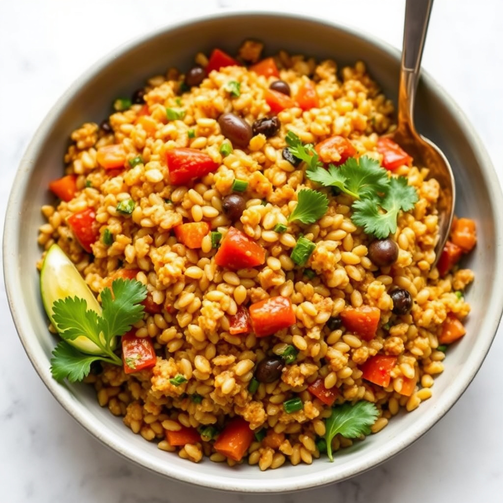 Indisk krydret byggpilaf