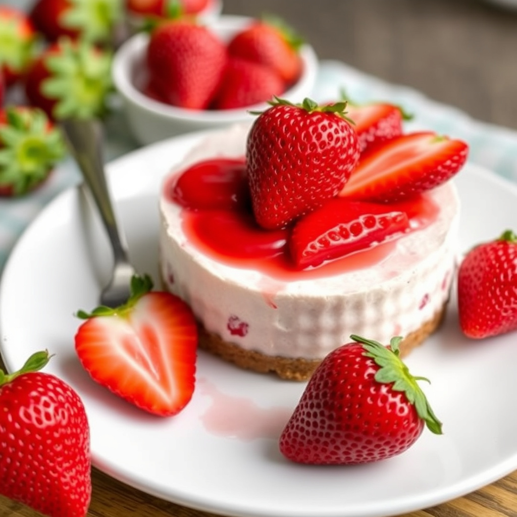 Ingen-bake jordbærkake