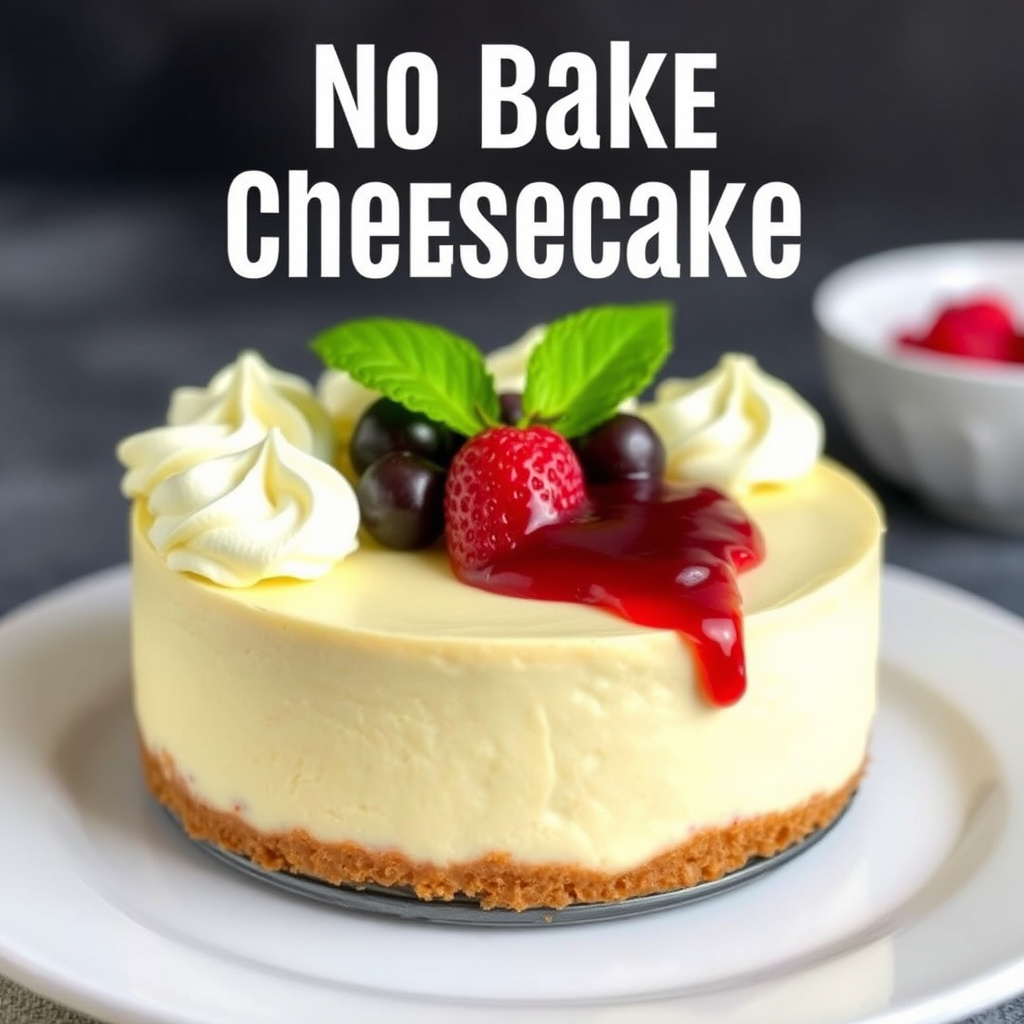 Ingen-bake-ostekake I