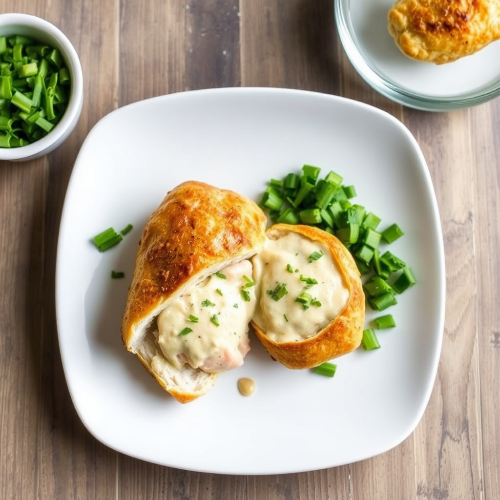 Inside-Out Kylling Cordon Bleu med fiken og gruyère