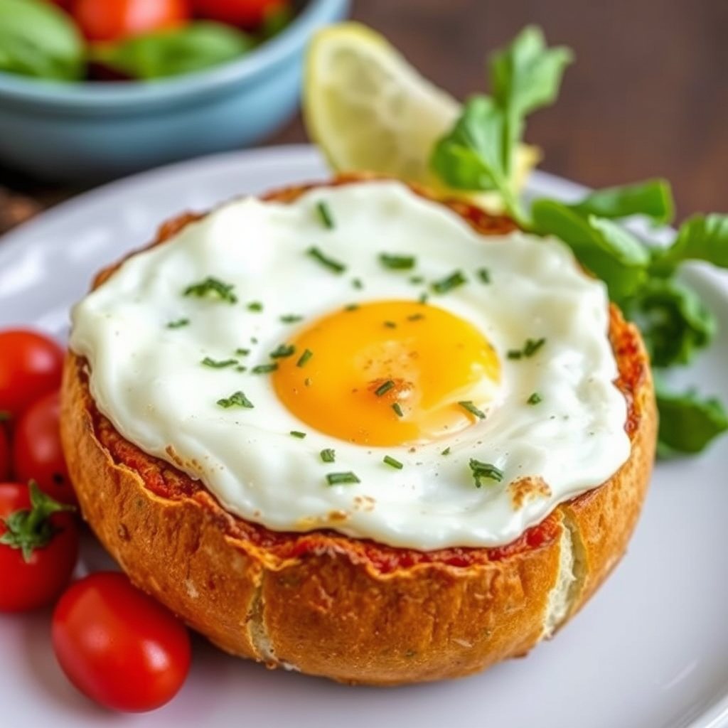 Italiensk eggerøre i brødskål