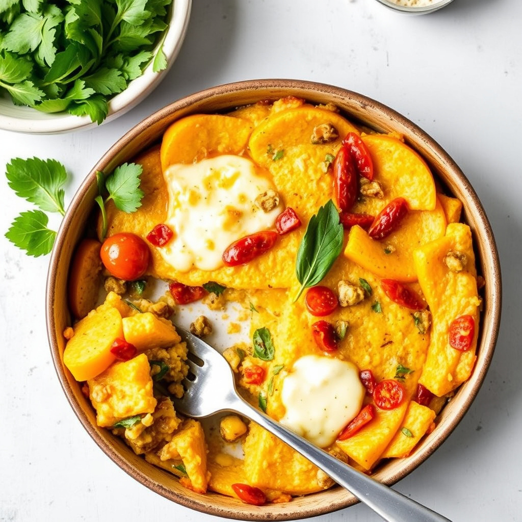 Italiensk sommergresskar- og polentagrateng