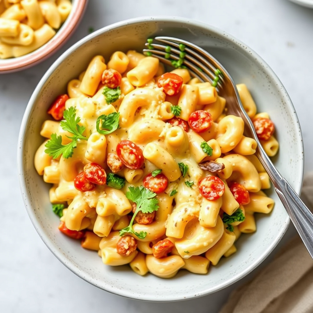 Janettes Cheesy Veggie Mac and Cheese