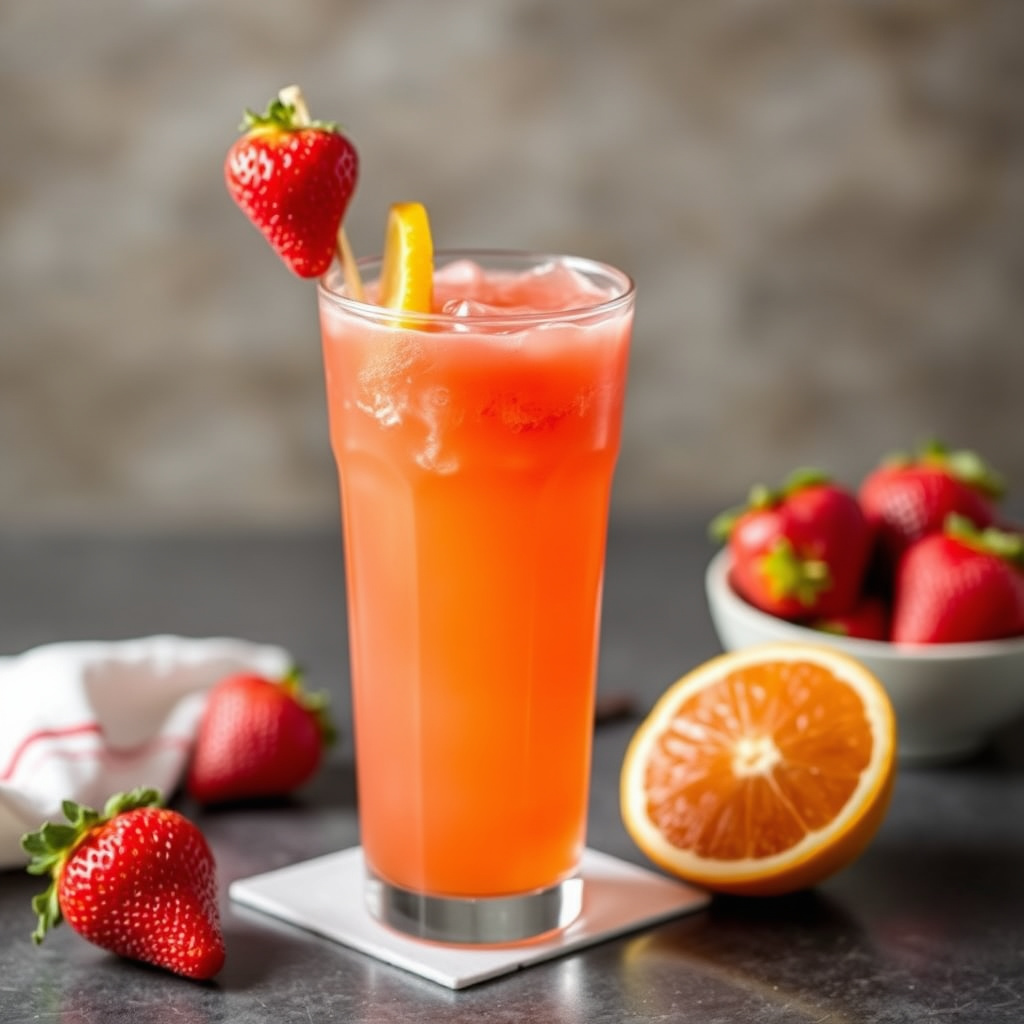 Jordbær- og appelsindaiquiri