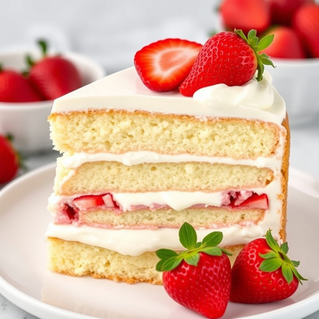 Jordbær Shortcake-kake