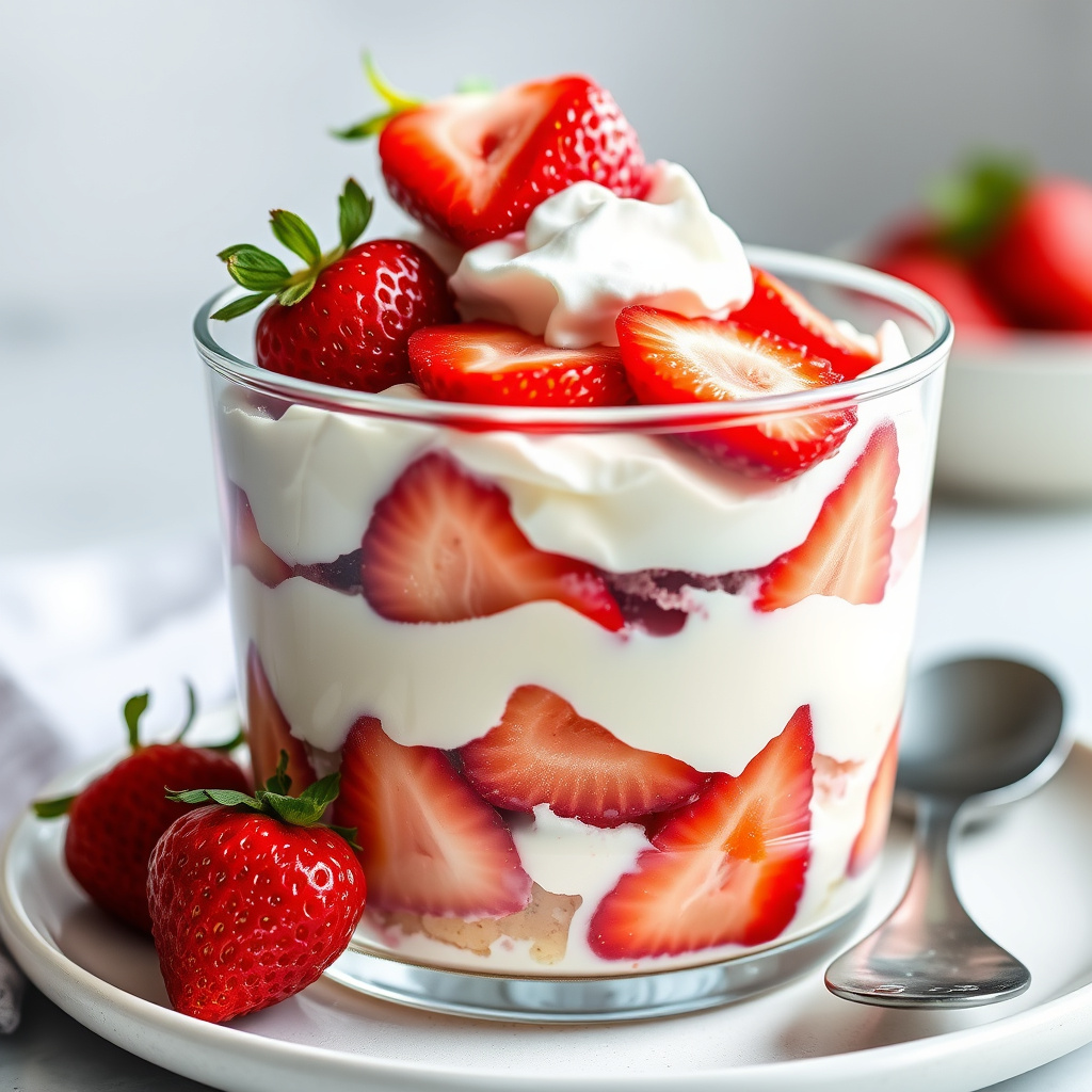 Jordbær Shortcake Parfait