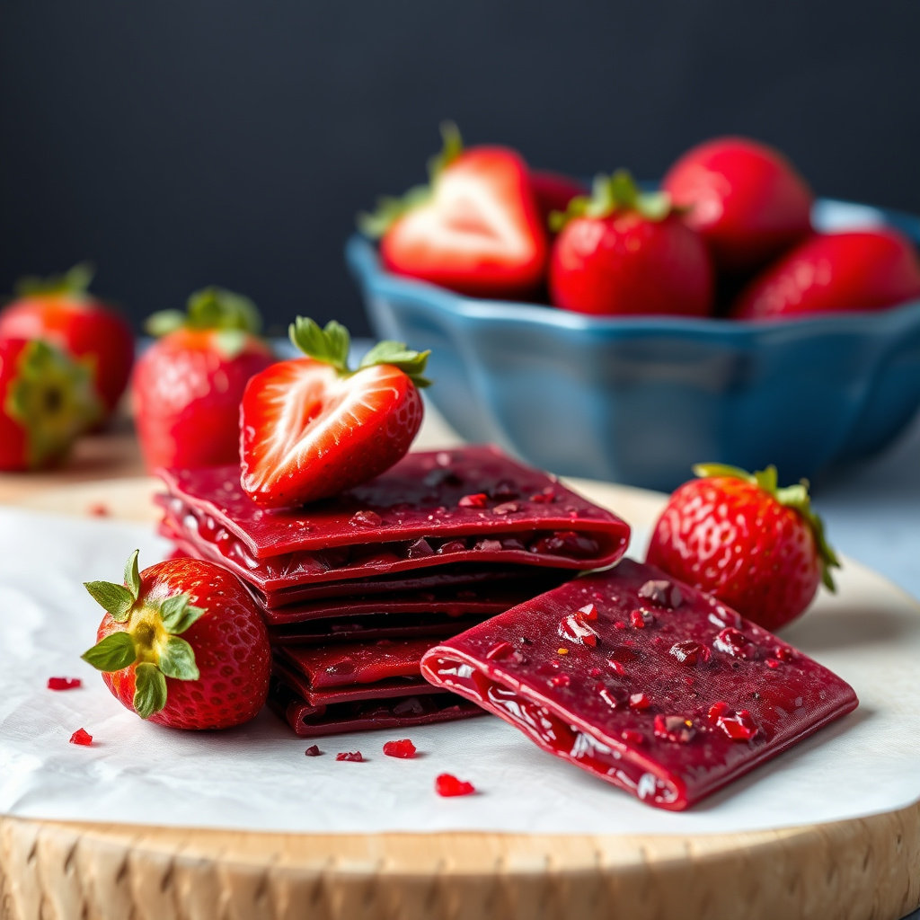 Hjemmelaget jordbærfruktlær