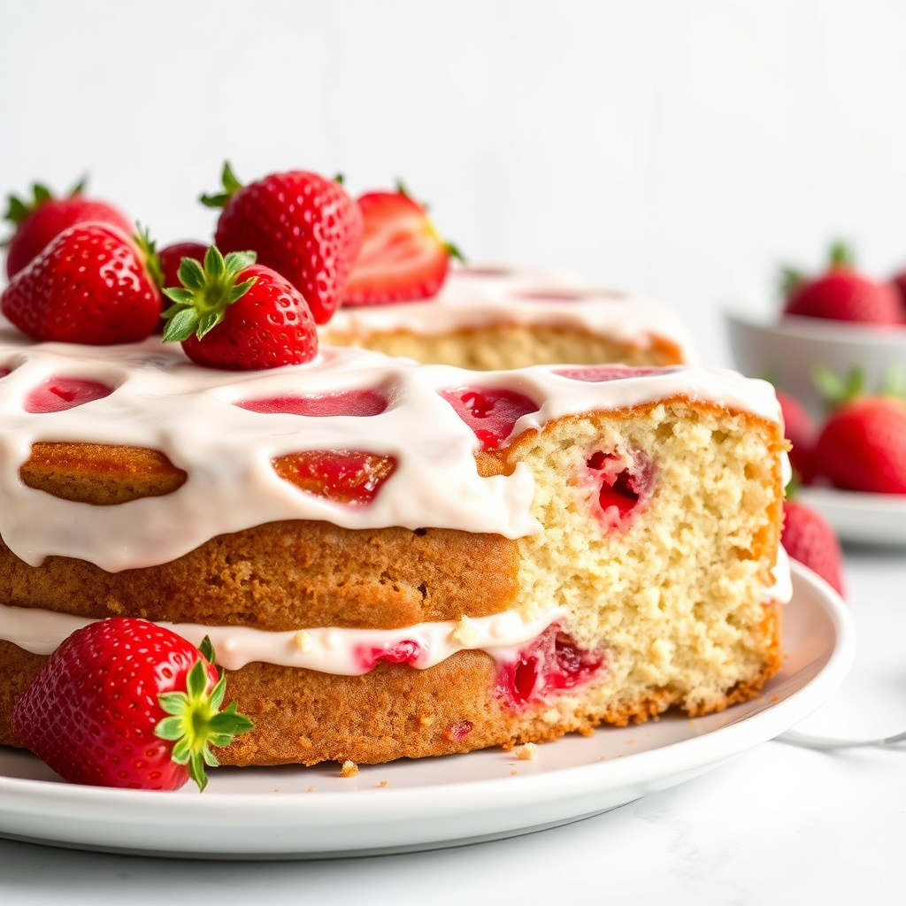 Jordbærkake fra bunnen av