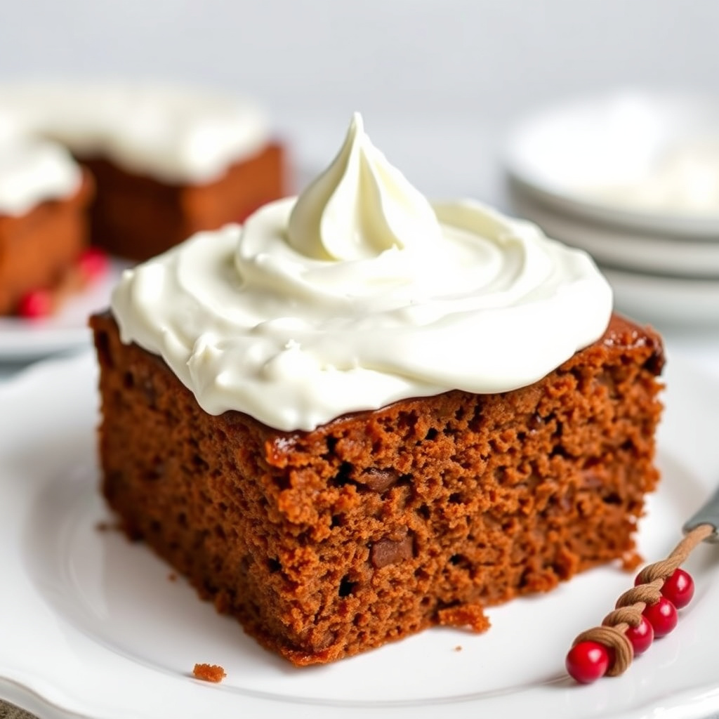 Julegingerbrødkake med lønnesirupkrem