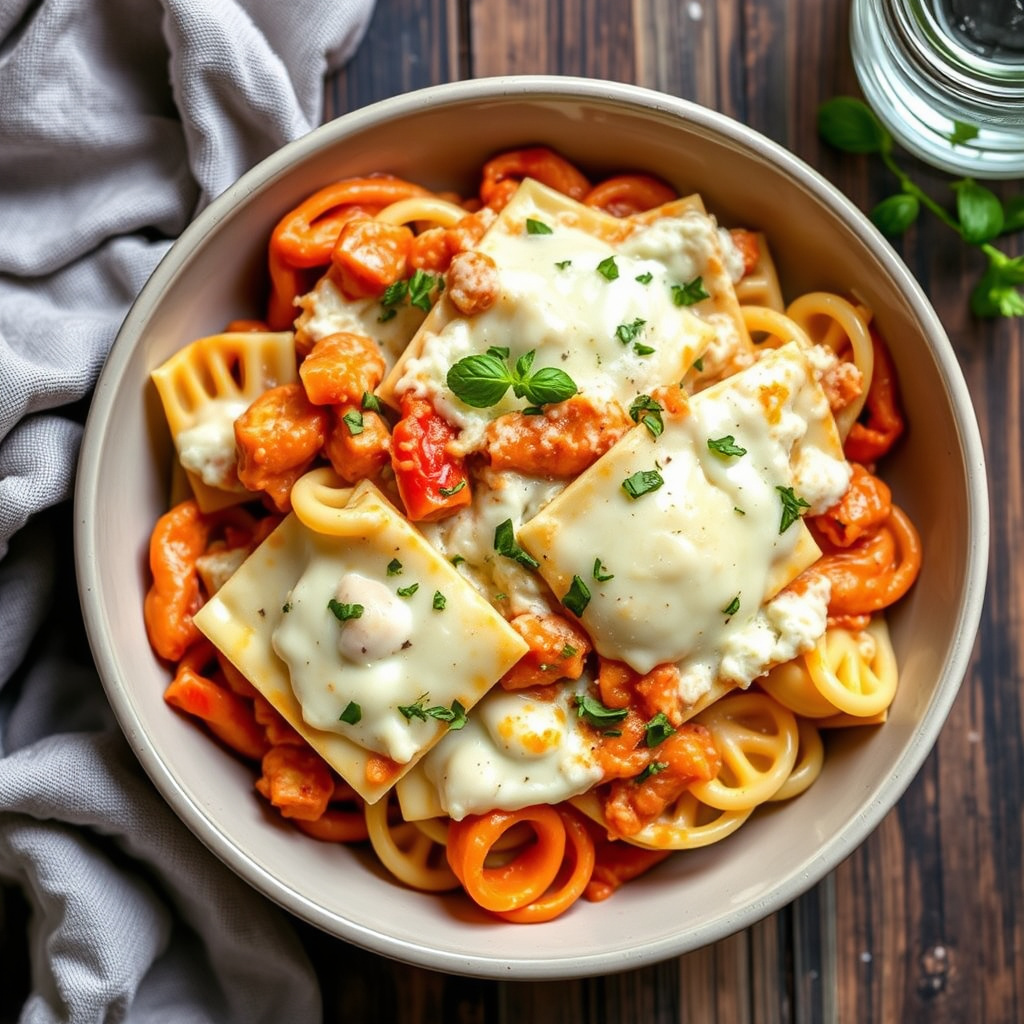 K-Dubs Alfredo Ravioli-grateng