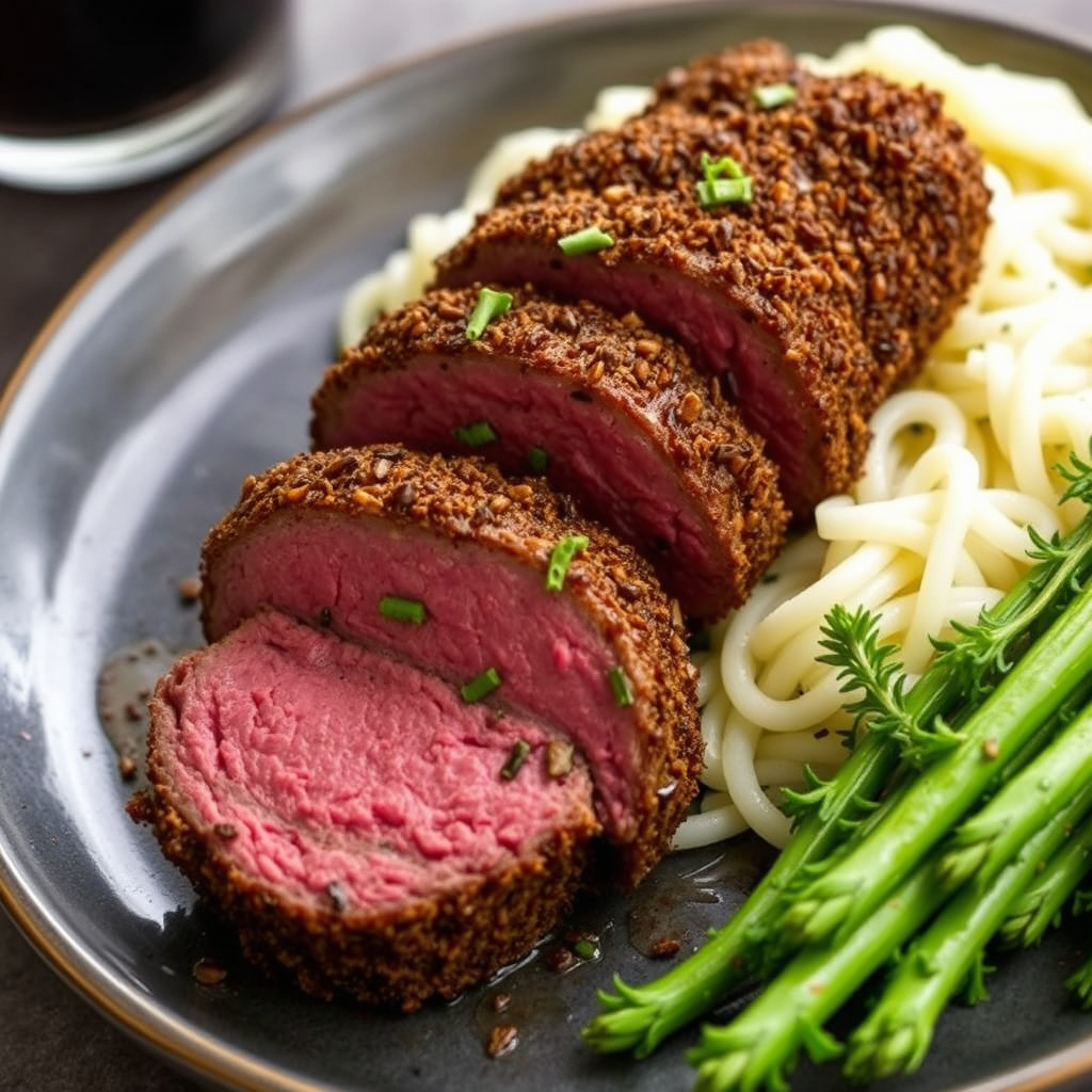 Kaffe-krustet oksefilet