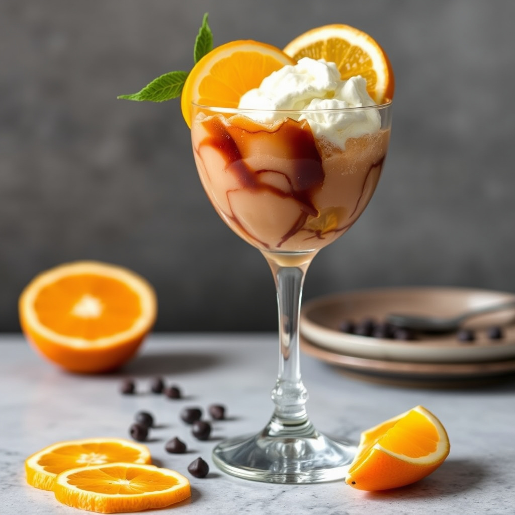 Kaffe og appelsingranita Suprema