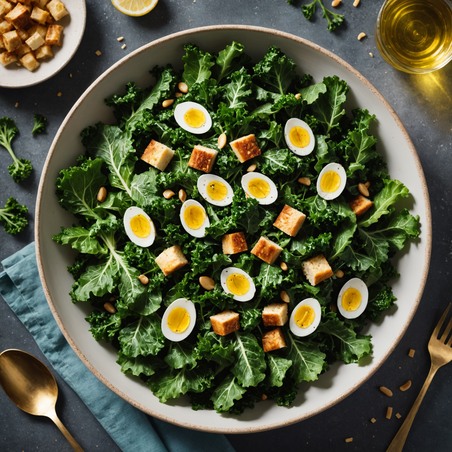 Kale Caesar-salat