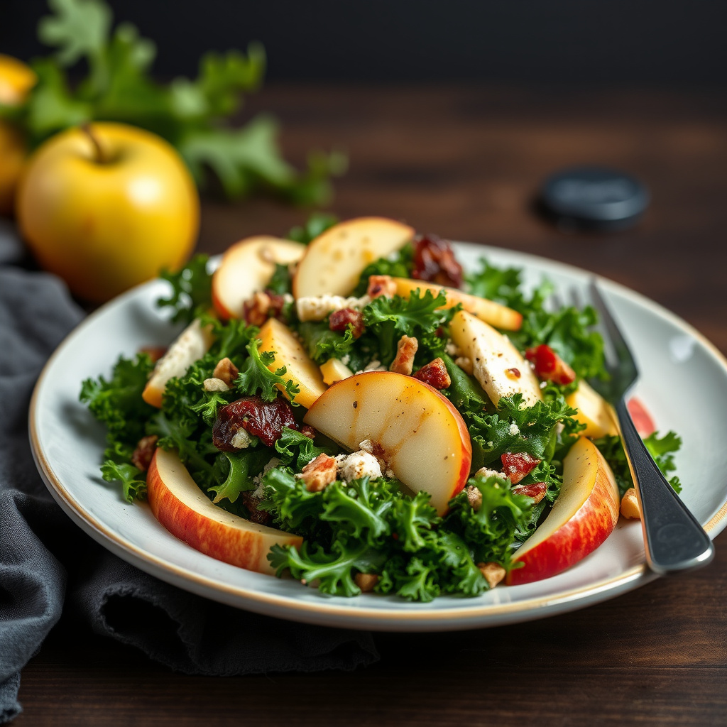 Kale- og eplesalat