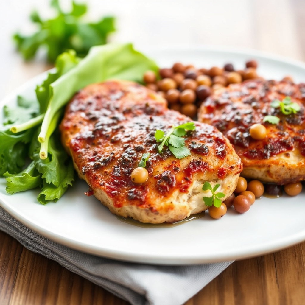 Kalkunfileter med chili-rub og svarte øyne-bønner