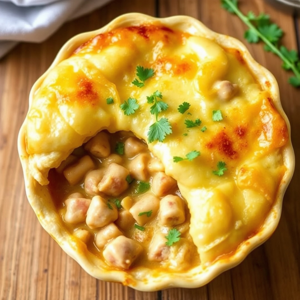 Kalkunpotetpai i et skall