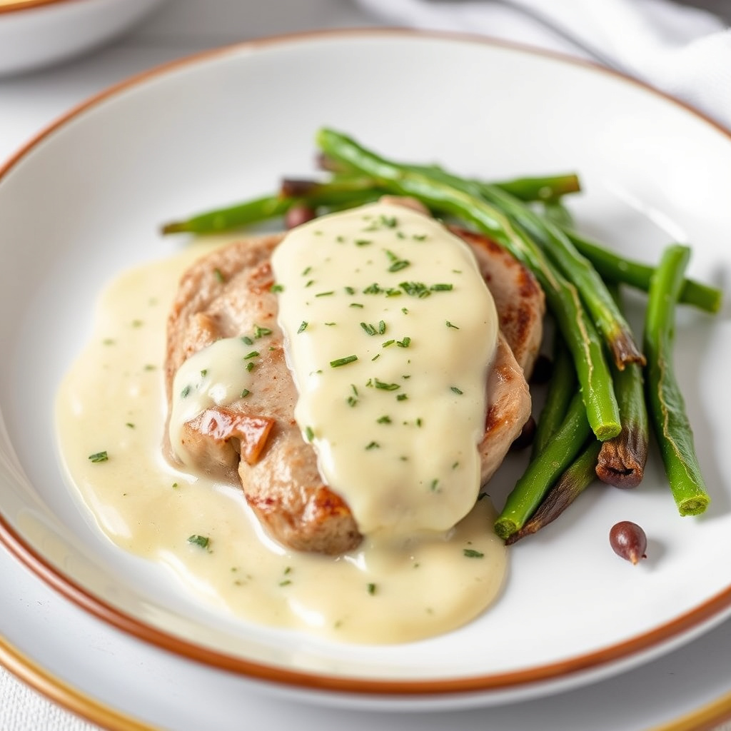 Kalv med Camembert-saus