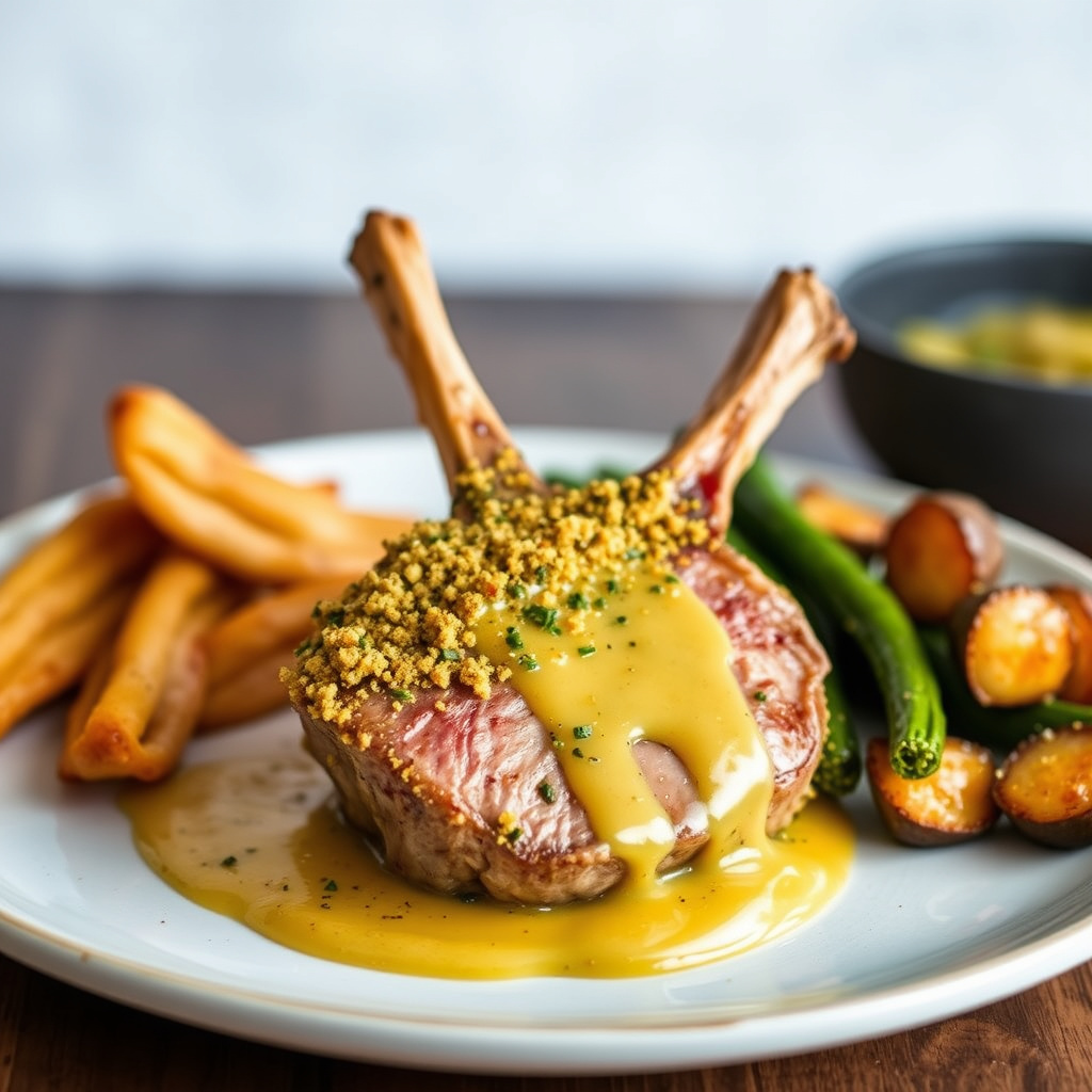 Kalvekjaker med kreol-sennepsskorpe