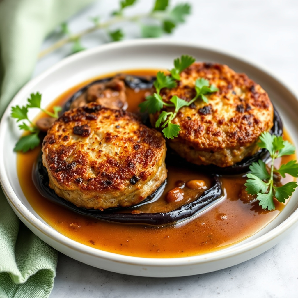 Kalvekjeks på silkemyk aubergine