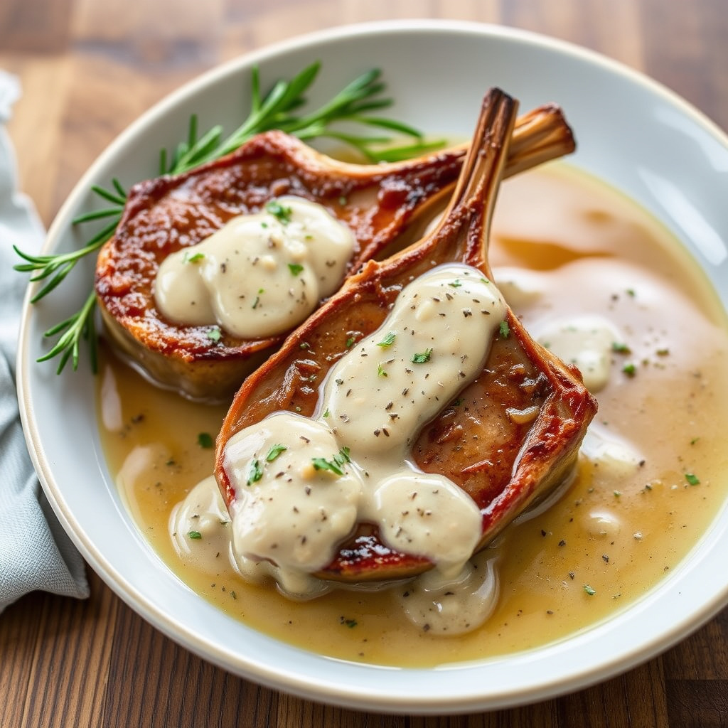 Kalvesteiker med karamellisert løk og stiltonsauce