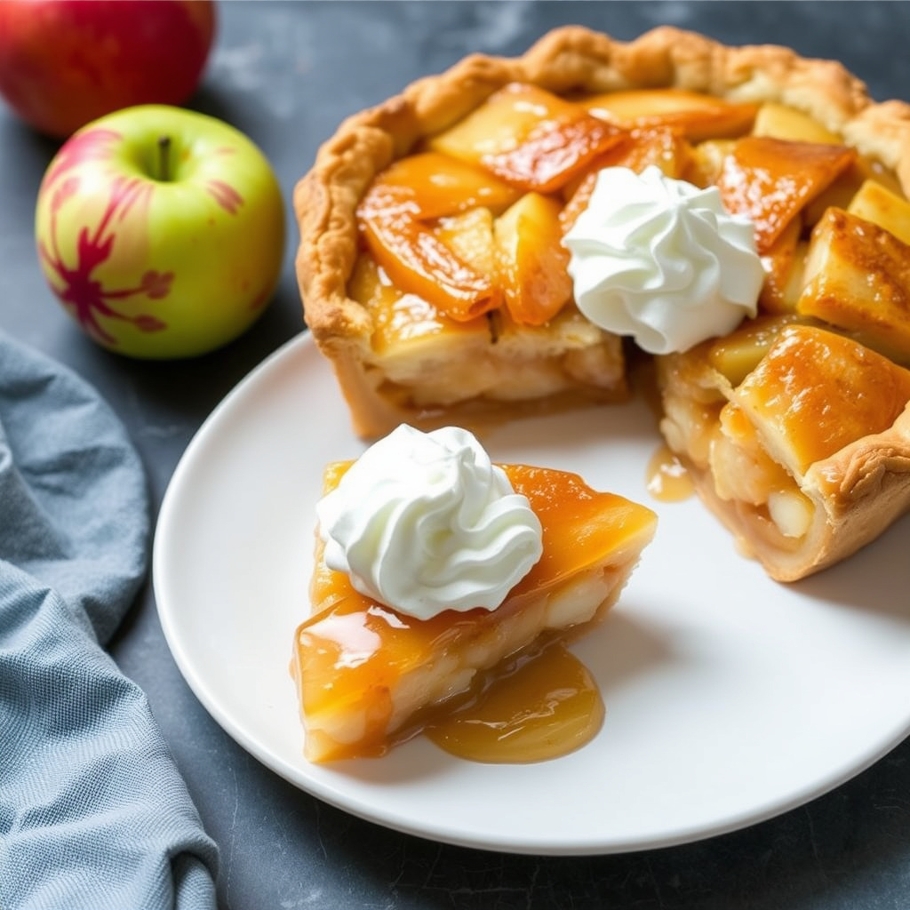 Kandisert ingefær eplepai