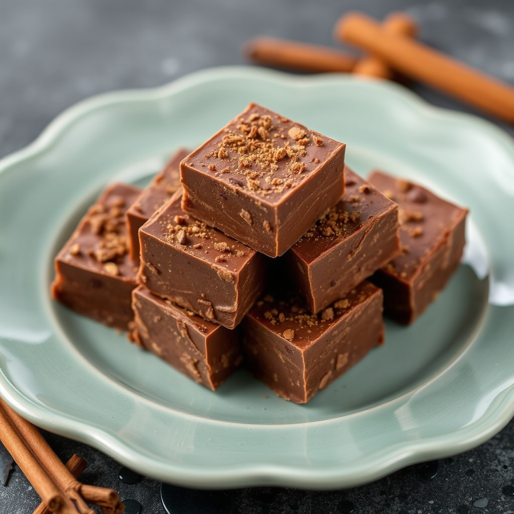 Kanel- og sjokoladefudge