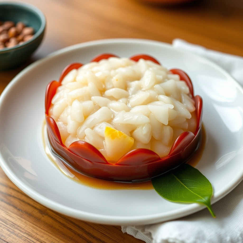 Kao Neuw Kati: Søt klebrig risdessert med kokos og frukt