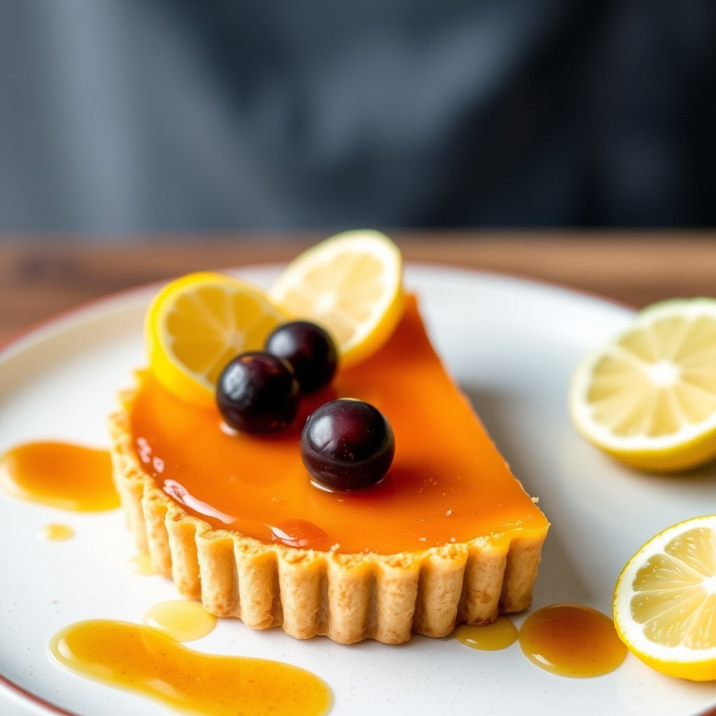 Karamellisert sitron- og limepai