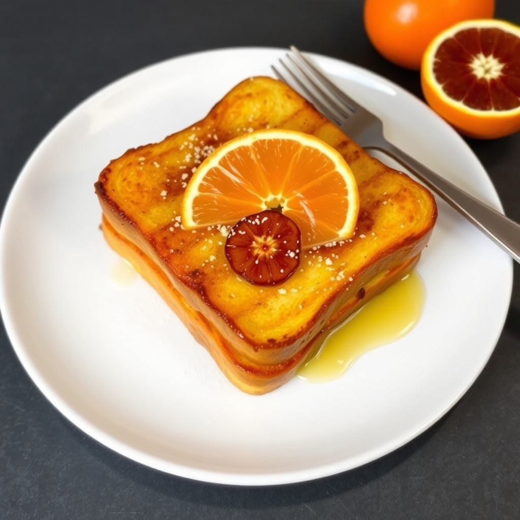 Kardemomme- og appelsinfrokost med fransk toast