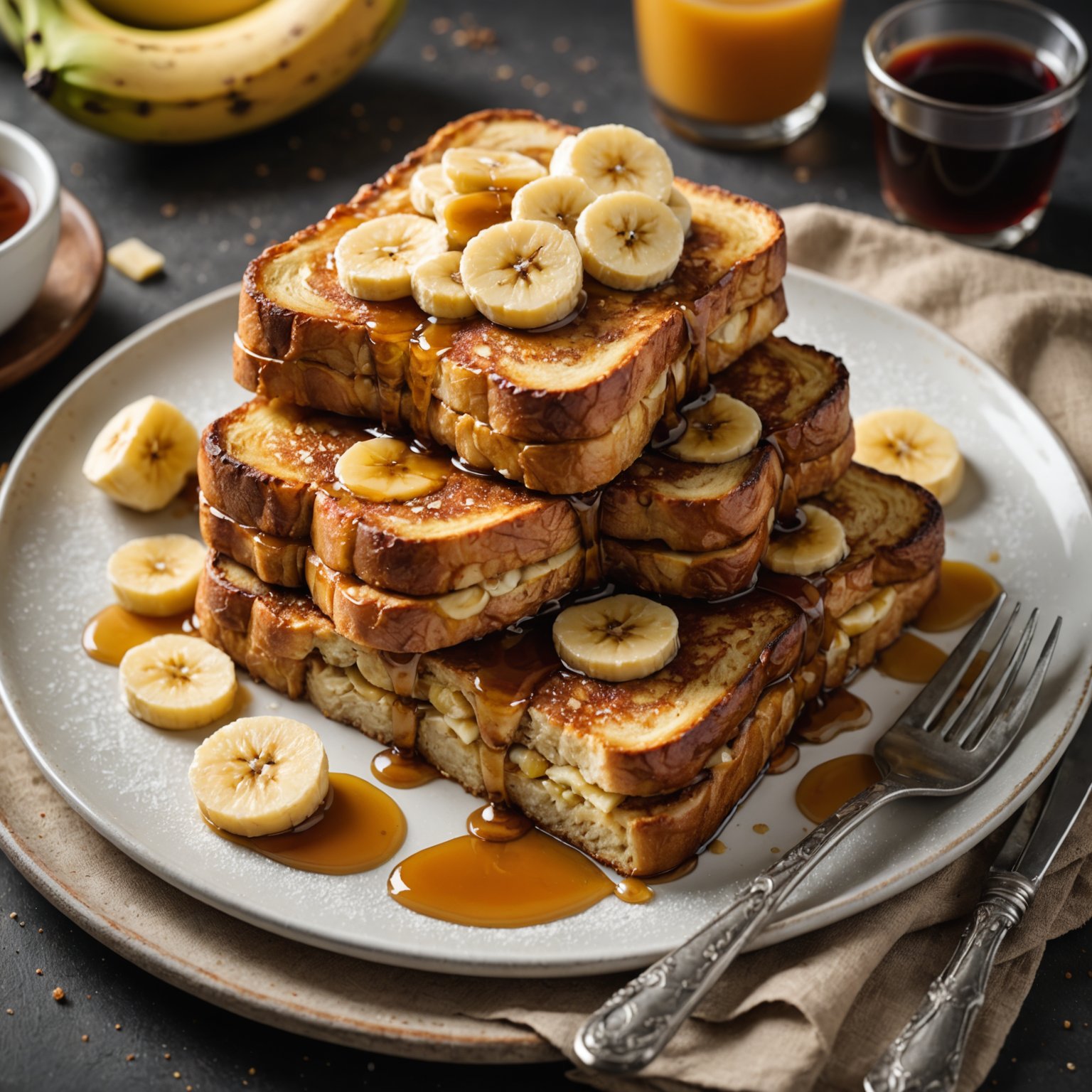 Karens bakte bananfylte franske toast